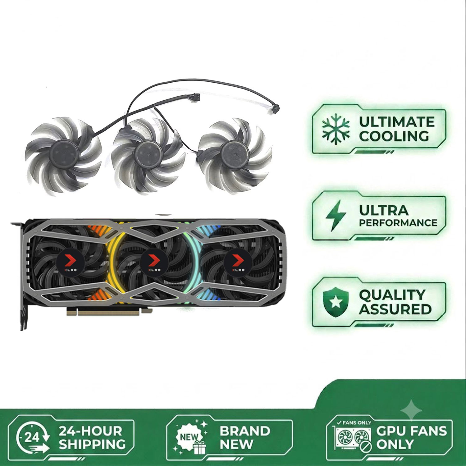 ใหม่ เหมาะสำหรับการ์ดจอ PNY RT - Rtx 3090 24Gb Graphics Card บทวิจารณ์และราคา